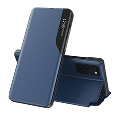 Funda de Cuero Cartera con Soporte Carcasa QH1 para Samsung Galaxy F34 5G Azul