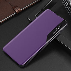 Funda de Cuero Cartera con Soporte Carcasa QH2 para Samsung Galaxy A30S Morado