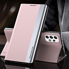 Funda de Cuero Cartera con Soporte Carcasa QH2 para Samsung Galaxy A33 5G Rosa