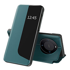 Funda de Cuero Cartera con Soporte Carcasa QH3 para Huawei Mate 60 Pro Verde