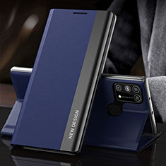 Funda de Cuero Cartera con Soporte Carcasa QH3 para Samsung Galaxy M21s Azul