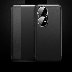 Funda de Cuero Cartera con Soporte Carcasa QK1 para Huawei P50 Pro Negro