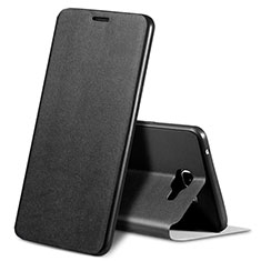 Funda de Cuero Cartera con Soporte Carcasa S01 para Samsung Galaxy A9 (2016) A9000 Negro