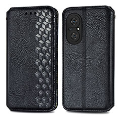 Funda de Cuero Cartera con Soporte Carcasa S01D para Huawei Honor 50 SE 5G Negro