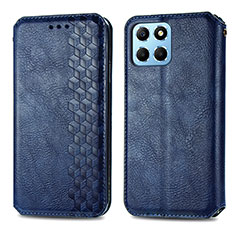 Funda de Cuero Cartera con Soporte Carcasa S01D para Huawei Honor 70 Lite 5G Azul