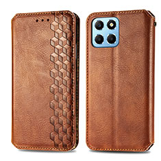 Funda de Cuero Cartera con Soporte Carcasa S01D para Huawei Honor 70 Lite 5G Marron