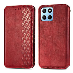 Funda de Cuero Cartera con Soporte Carcasa S01D para Huawei Honor 70 Lite 5G Rojo