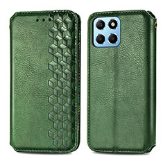 Funda de Cuero Cartera con Soporte Carcasa S01D para Huawei Honor 70 Lite 5G Verde