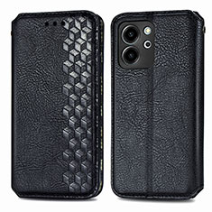 Funda de Cuero Cartera con Soporte Carcasa S01D para Huawei Honor 80 SE 5G Negro