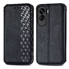 Funda de Cuero Cartera con Soporte Carcasa S01D para Huawei Honor 90 Lite 5G Negro