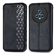 Funda de Cuero Cartera con Soporte Carcasa S01D para Huawei Honor Magic5 5G Negro