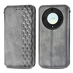 Funda de Cuero Cartera con Soporte Carcasa S01D para Huawei Honor Magic5 Lite 5G Gris