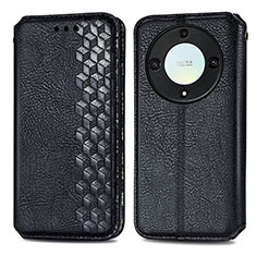 Funda de Cuero Cartera con Soporte Carcasa S01D para Huawei Honor Magic5 Lite 5G Negro