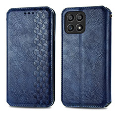 Funda de Cuero Cartera con Soporte Carcasa S01D para Huawei Honor X30i Azul