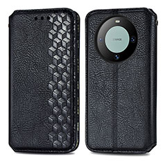 Funda de Cuero Cartera con Soporte Carcasa S01D para Huawei Mate 60 Pro+ Plus Negro