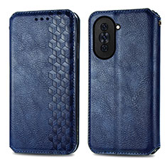 Funda de Cuero Cartera con Soporte Carcasa S01D para Huawei Nova 10 Pro Azul