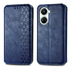 Funda de Cuero Cartera con Soporte Carcasa S01D para Huawei Nova 10 SE Azul