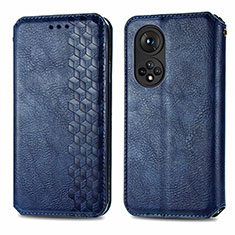 Funda de Cuero Cartera con Soporte Carcasa S01D para Huawei Nova 9 Pro Azul