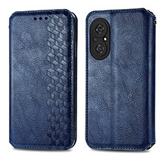 Funda de Cuero Cartera con Soporte Carcasa S01D para Huawei Nova 9 SE Azul