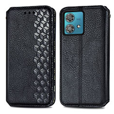 Funda de Cuero Cartera con Soporte Carcasa S01D para Motorola Moto Edge 40 Neo 5G Negro