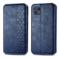 Funda de Cuero Cartera con Soporte Carcasa S01D para Motorola Moto G50 5G Azul