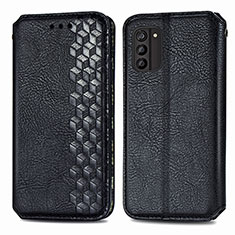 Funda de Cuero Cartera con Soporte Carcasa S01D para Nokia G100 Negro