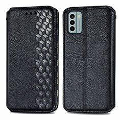 Funda de Cuero Cartera con Soporte Carcasa S01D para Nokia G22 Negro