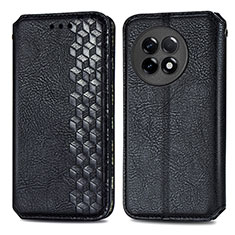 Funda de Cuero Cartera con Soporte Carcasa S01D para OnePlus 11R 5G Negro