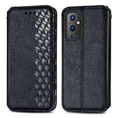 Funda de Cuero Cartera con Soporte Carcasa S01D para OnePlus 9 Pro 5G Negro