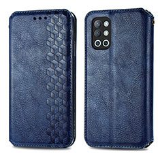 Funda de Cuero Cartera con Soporte Carcasa S01D para OnePlus 9R 5G Azul