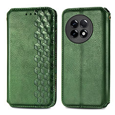 Funda de Cuero Cartera con Soporte Carcasa S01D para OnePlus Ace 2 5G Verde