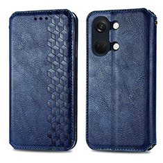 Funda de Cuero Cartera con Soporte Carcasa S01D para OnePlus Ace 2V 5G Azul