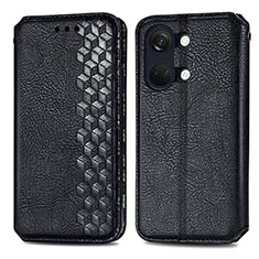 Funda de Cuero Cartera con Soporte Carcasa S01D para OnePlus Ace 2V 5G Negro