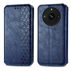 Funda de Cuero Cartera con Soporte Carcasa S01D para Realme 11 Pro+ Plus 5G Azul