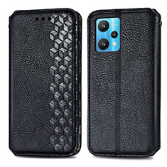 Funda de Cuero Cartera con Soporte Carcasa S01D para Realme 9 5G Negro