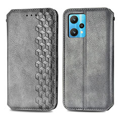 Funda de Cuero Cartera con Soporte Carcasa S01D para Realme 9 Pro 5G Gris