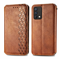 Funda de Cuero Cartera con Soporte Carcasa S01D para Realme GT Master 5G Marron