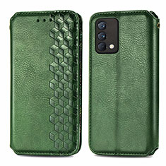 Funda de Cuero Cartera con Soporte Carcasa S01D para Realme GT Master 5G Verde