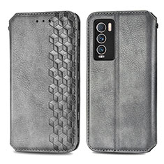 Funda de Cuero Cartera con Soporte Carcasa S01D para Realme GT Master Explorer 5G Gris