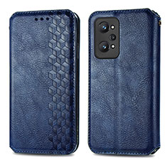 Funda de Cuero Cartera con Soporte Carcasa S01D para Realme GT Neo 3T 5G Azul