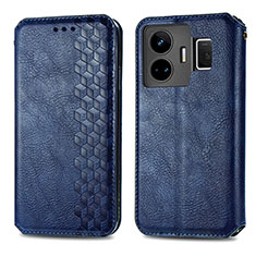 Funda de Cuero Cartera con Soporte Carcasa S01D para Realme GT Neo5 240W 5G Azul