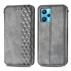 Funda de Cuero Cartera con Soporte Carcasa S01D para Realme Narzo 50 Pro 5G Gris