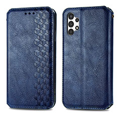 Funda de Cuero Cartera con Soporte Carcasa S01D para Samsung Galaxy A13 4G Azul