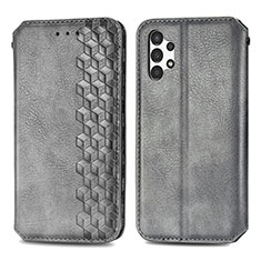 Funda de Cuero Cartera con Soporte Carcasa S01D para Samsung Galaxy A13 4G Gris