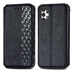 Funda de Cuero Cartera con Soporte Carcasa S01D para Samsung Galaxy A13 4G Negro