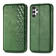 Funda de Cuero Cartera con Soporte Carcasa S01D para Samsung Galaxy A13 4G Verde