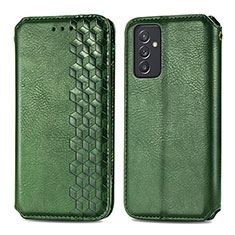 Funda de Cuero Cartera con Soporte Carcasa S01D para Samsung Galaxy A15 5G Verde