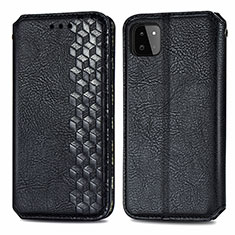 Funda de Cuero Cartera con Soporte Carcasa S01D para Samsung Galaxy A22s 5G Negro