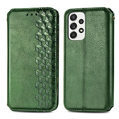 Funda de Cuero Cartera con Soporte Carcasa S01D para Samsung Galaxy A53 5G Verde