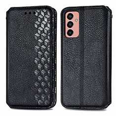 Funda de Cuero Cartera con Soporte Carcasa S01D para Samsung Galaxy F13 4G Negro